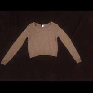 Juniors cropped sweater